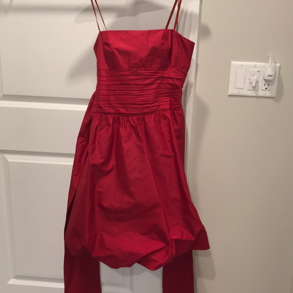 Red cocktail dress